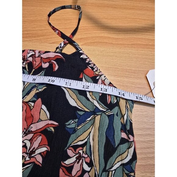 Billabong Mini Sundress XS Floral Coastal Pockets Boho Tropical Bloomcore Flowy - Picture 4 of 16